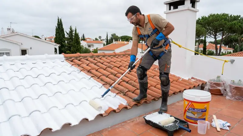 Impermeabilização de telhas: métodos, preços e aplicação em coberturas em Portugal