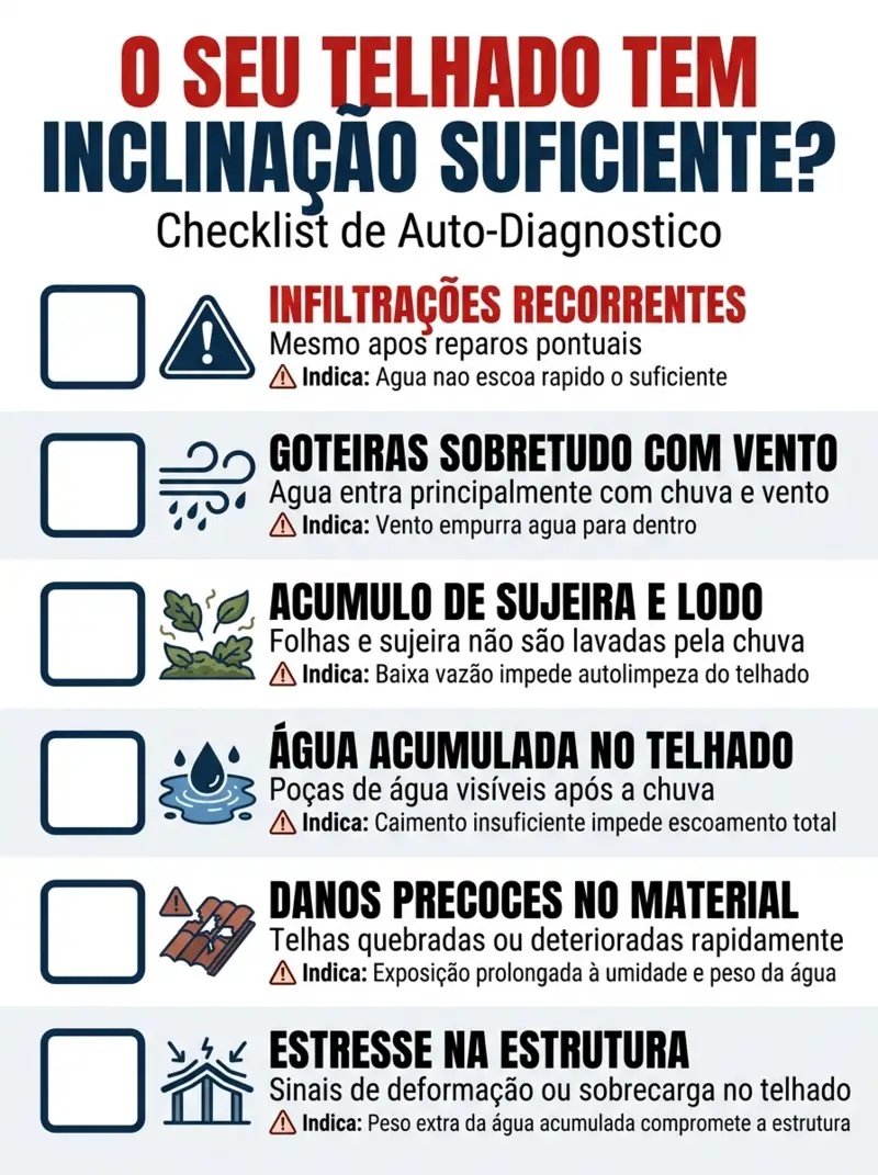 Infográfico: o seu telhado tem inclinação suficiente?