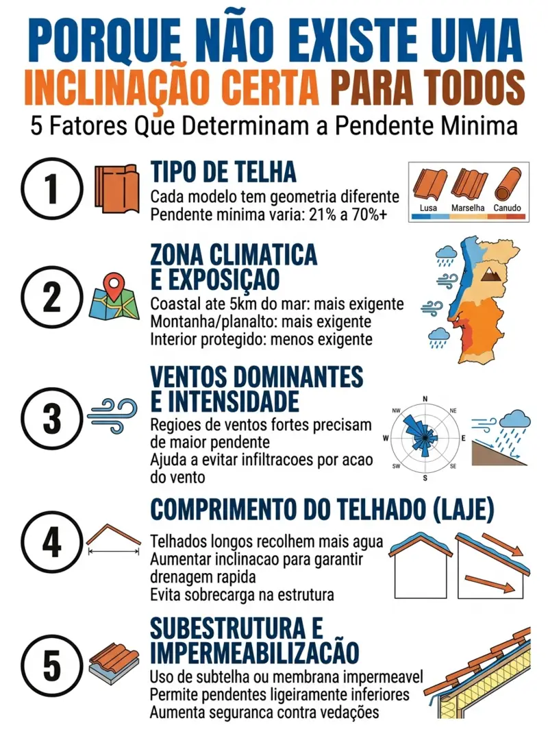 Infográfico: porque não existe uma inclinação certa para todos os telhados