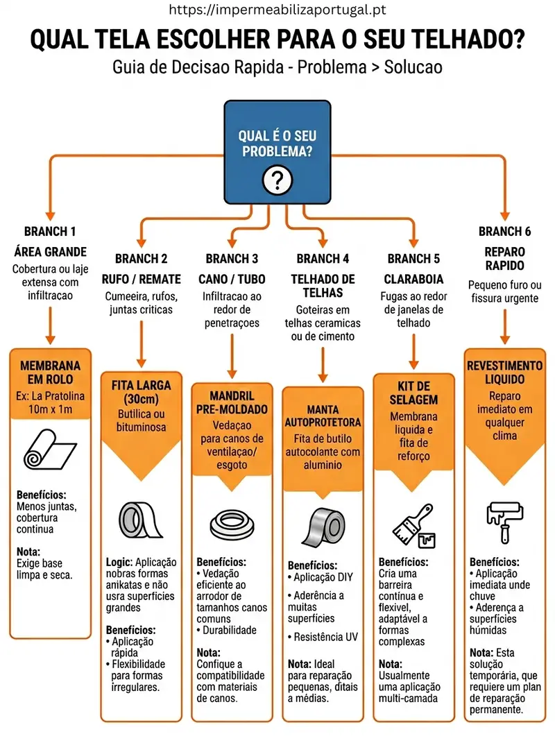 Infográfico: qual tela escolher para o seu telhado