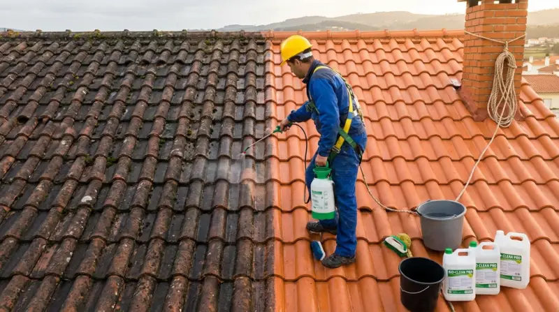 Melhor produto para lavar telhado em Portugal